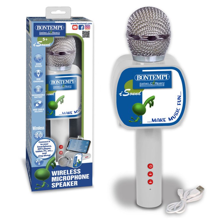 Bontempi - Μικρόφωνο Ασύρματο Ηχείων Με Micro Usb