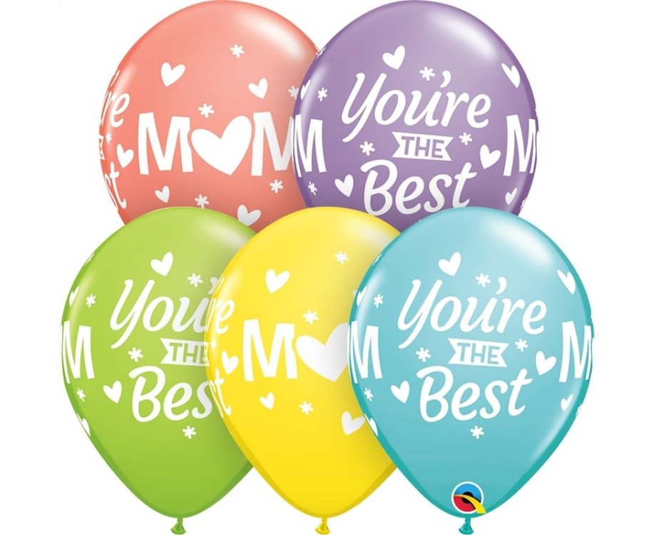 Μπαλόνια Λάτεξ 11" MUM You're The Best Sorbet Assortment / 25 τεμ