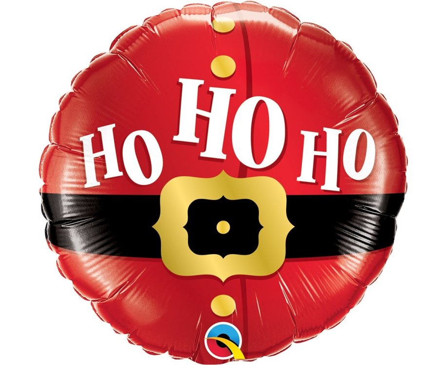 Μπαλόνι Φοιλ 18" Στρογγυλό Ho Ho Ho Santa"s Belt