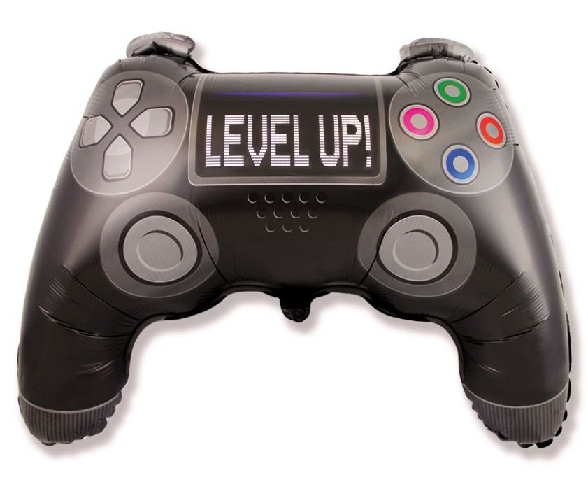 Μπαλόνι φοιλ Σχήμα Χειριστήριο Controller Level Up / 69 x 48 εκ