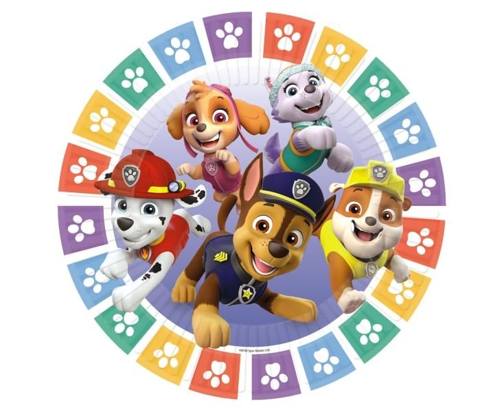 Πιάτα Χάρτινα 23 εκ Paw Patrol /8 τεμ