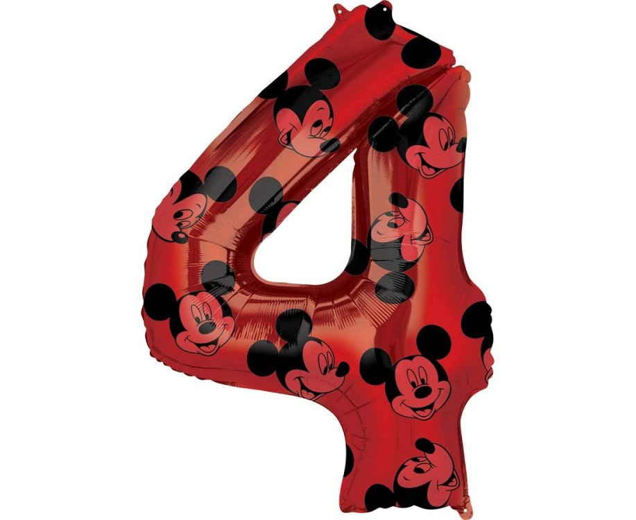 Μπαλόνι Φοιλ 26" Νούμερο "4" Mickey Mouse Forever