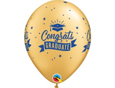 Μπαλόνια Λάτεξ 11" Congrats Graduate Banner /25 τεμ