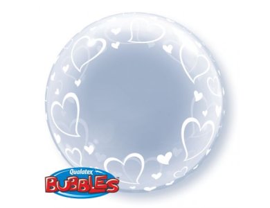 Deco Bubble 24" Stylish Hearts