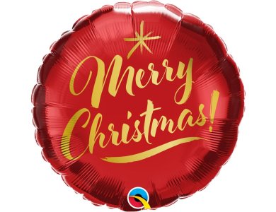 Μπαλόνι Φοιλ 18" Merry Christmas Gold Script 46εκ