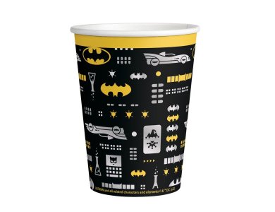 Ποτήρια Χάρτινα 250ml Batman / 8 τεμ