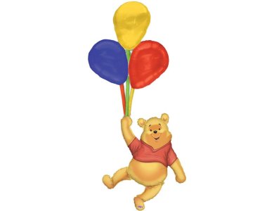 Μπαλόνι Φοιλ Airwalker Pooh With Balloons