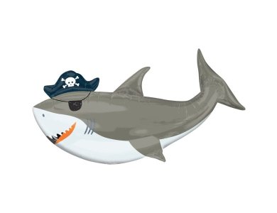 Μπαλόνι Φοιλ Σχήμα Ahoy Birthday Shark - Καρχαρίας