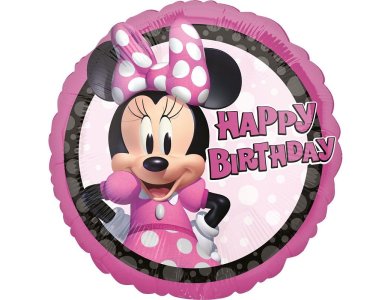 Μπαλόνι Φοιλ 17" Minnie Mouse Forever Happy Birthday / 43 εκ