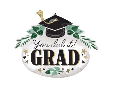 Μπαλόνι Φοιλ Satin You Did It Ivy Grad / 86 εκ x 73 εκ